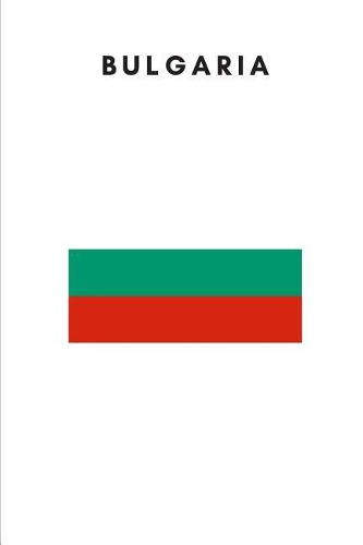 Bulgaria: Country Flag A5 Notebook (6 x 9 in) to write in with 120 pages White Paper Journal / Planner / Notepad