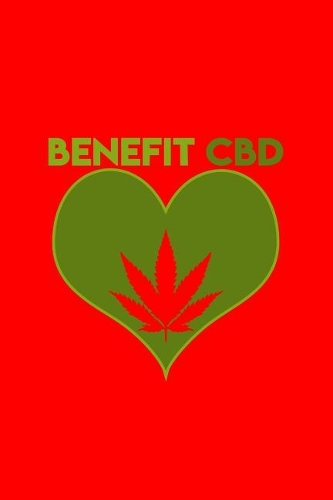 Benefit CBD: Dot Grid Journal - CBD Heart Benefit Cannabis Hemp Oil Health And Wellness Gift - Red Dotted Diary, Planner, Gratitude, Writing, Travel, Goal, Bulle