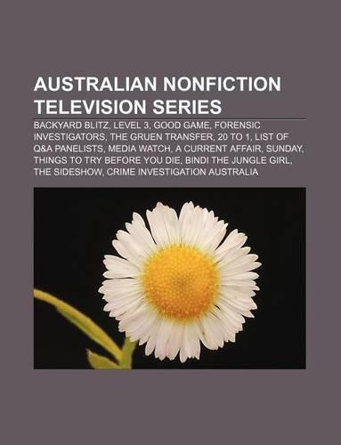Australian Nonfiction Television Series