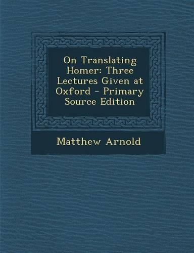 On Translating Homer