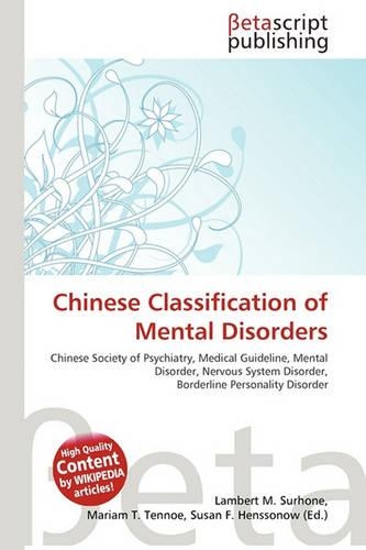 Chinese Classification of Mental Disorders