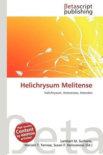 Helichrysum Melitense: (English)