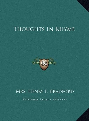 Thoughts In Rhyme
