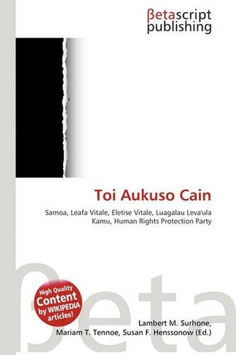 Toi Aukuso Cain: (English)