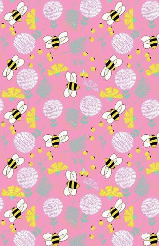 Journal Notebook Bees and Clover Pattern - Pink: 162 Lined and Numbered Pages With Index Blank Journal For Journaling, Writing, Planning and Doodling.(55 Lined Journal)