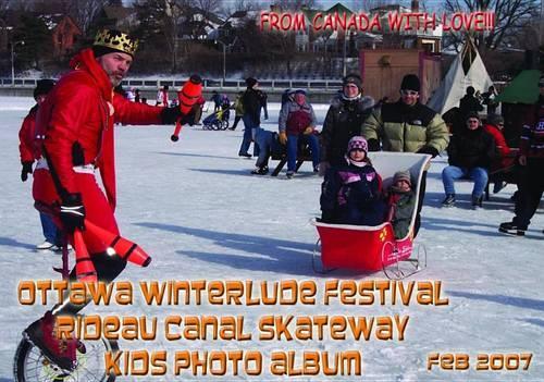 Ottawa Winterlude Festival - Rideau Canal Kids! Photo Album - Feb 2007 (English eBook C8)