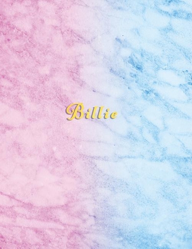 Billie: Personal college ruled journal for girls Standard blank lined size composition book for school