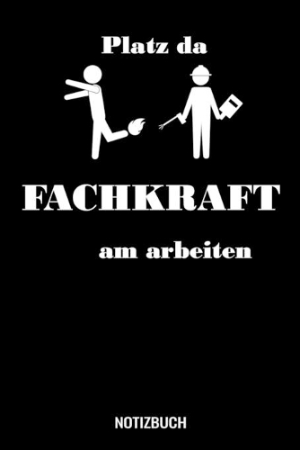 Platz da Fachkraft am arbeiten: A5 Monatsplaner 120 Seiten mit Spalten für Monatsziele, Termine, Veranstaltungen, Notizen und Wochenübersicht. Geschenkidee für Schweißer