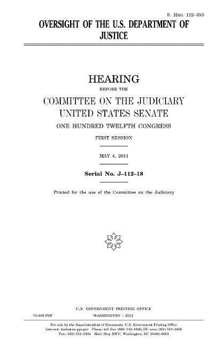 Oversight of the U.S. Department of Justice