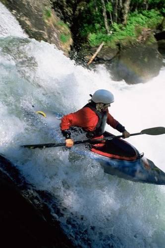 Kayaking a Waterfall
