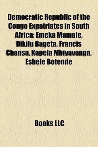 Democratic Republic of the Congo Expatriates in South Africa