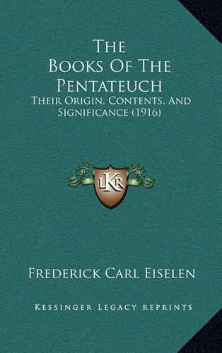The Books Of The Pentateuch