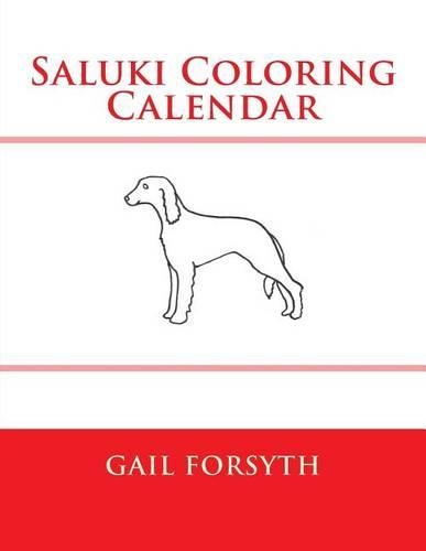 Saluki Coloring Calendar: (English)