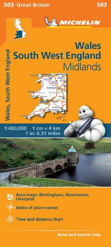 Wales - Michelin Regional Map 503