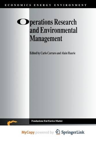 Operations Research and Environmental Management