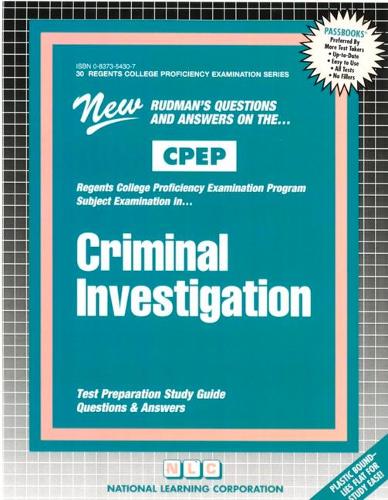 Criminal Investigation: Passbooks Study Guide
