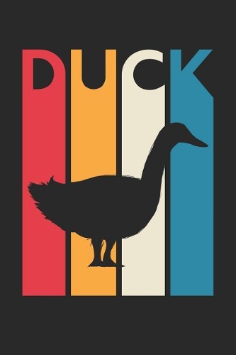 Vintage Duck Notebook - Gift for Animal Lover - Colorful Duck Diary - Retro Duck Journal