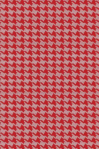 2020 Weekly Planner Red White Houndstooth Design Pattern 134 Pages: 2020 Planners Calendars Organizers Datebooks Appointment Books Agendas