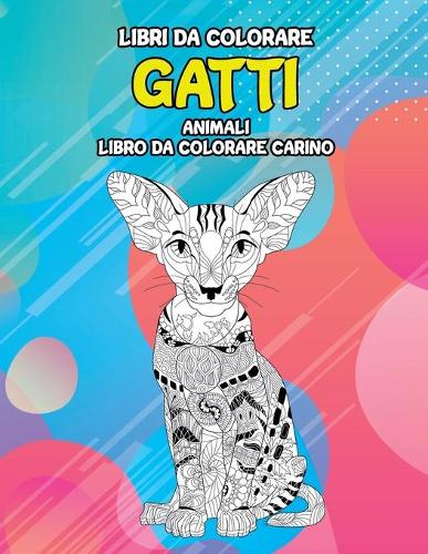 Libri da colorare - Libro da colorare carino - Animali - Gatti