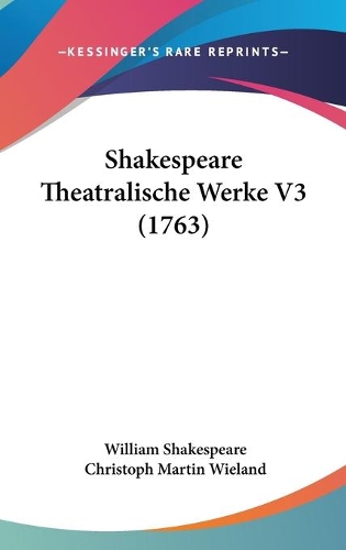 Shakespeare Theatralische Werke V3 (1763)