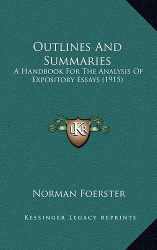 Outlines And Summaries