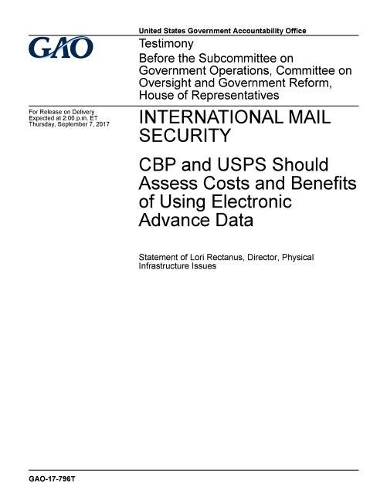 International Mail Security: Cbp and Usps Should Assess Costs and Benefits of Using Electronic Advance Data