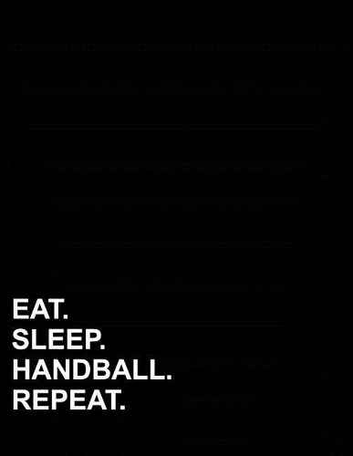 Eat Sleep Handball Repeat: Four Column Ledger Accounting Ledger Book, Accounting Ledger For Kids, Bookkeeping Ledger Sheets, 8.5 x 11, 100 pages(61 Four Column Ledger)