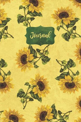 Sunflower Journal: College Ruled 6x9 Floral Notebook