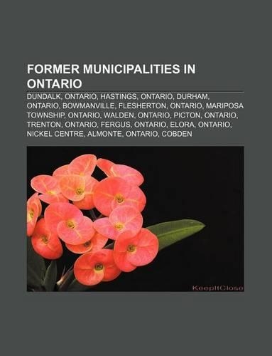 Former Municipalities in Ontario