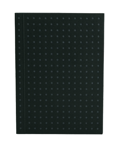 Black on Grey (Circulo) A7 Unlined Notebook