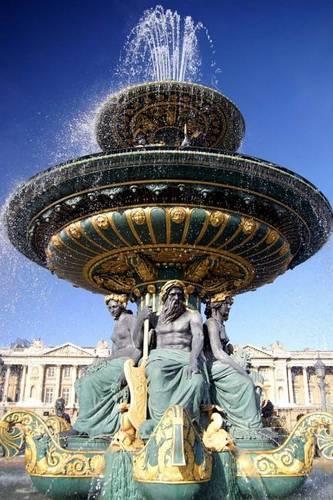 Fountain in Paris France Journal