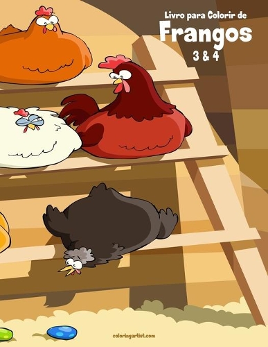 Livro para Colorir de Frangos 3 & 4