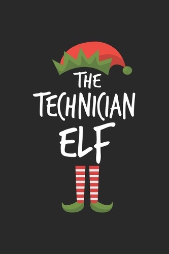 Funny Technician Elf Christmas Notebook Gift