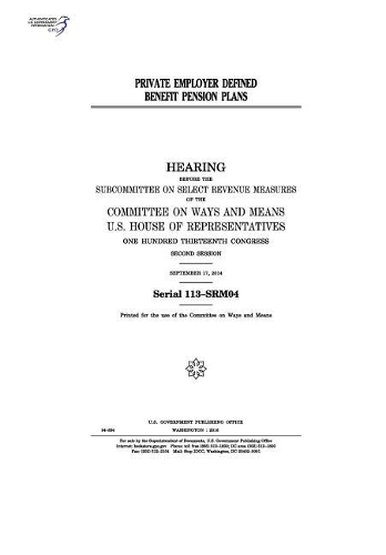 Private Employer Defined Benefit Pension Plans
