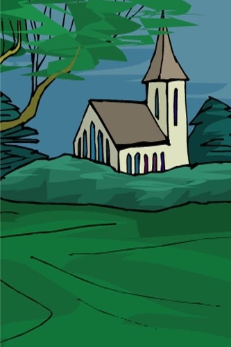 2020 Weekly Planner Country Church Drawing 134 Pages