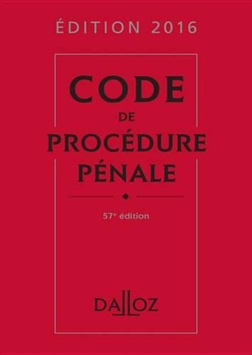 Code de Procedure Penale 2016