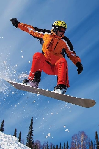 Snowboarding Blank Book