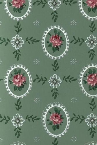 Journal: Antique Wallpaper Design Cover Notebook - Lined Notebook - Composition Book - 6 X 9 Ruled Paper - 100 Pages