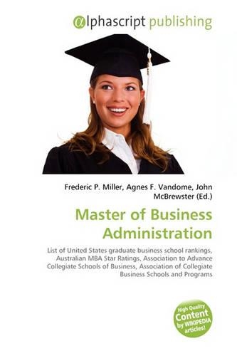 Master of Business Administration