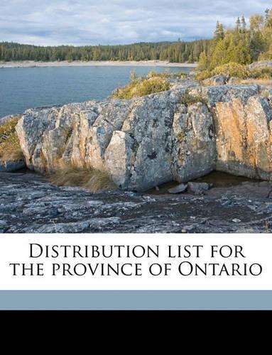 Distribution List for the Province of Ontario