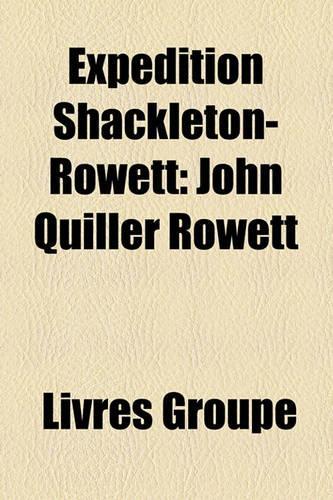 Expedition Shackleton-Rowett