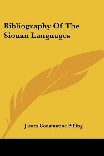 Bibliography Of The Siouan Languages
