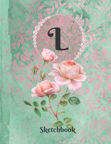 Basics Sketchbook for Drawing - Personalized Monogrammed Letter L