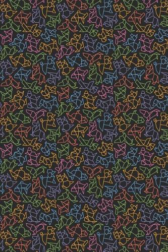 Dog Pattern - Colored Geometric Dogs