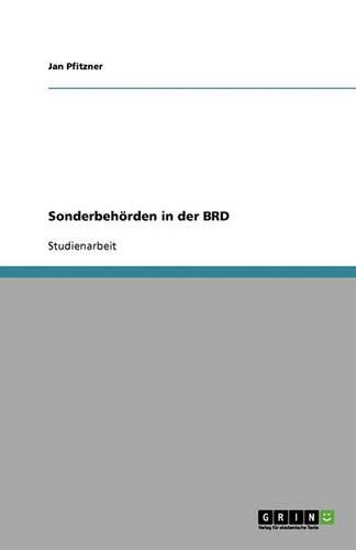 Sonderbehörden in der BRD