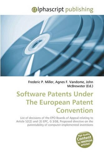 Software Patents Under the European Patent Convention
