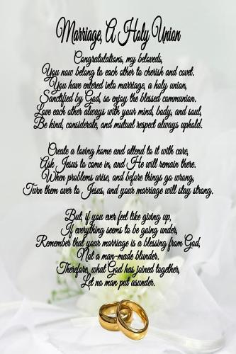 Marriage, a Holy Union Journal for Newlyweds