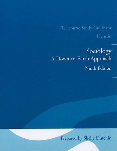 Telecourse Study Guide for Sociology