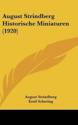 August Strindberg Historische Miniaturen (1920)