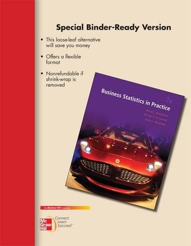 Loose Leaf Business Statistics Practice with Megastat for Excel 2007, 2010, &2013 Access Card